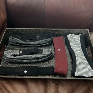 Lot of 5 Lululemon headbands hair bands